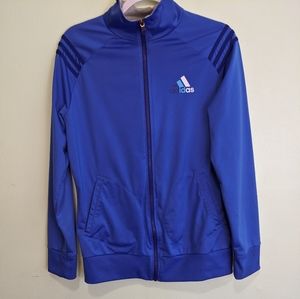 Adidas Blue Athletic Track Jacket Size Large
